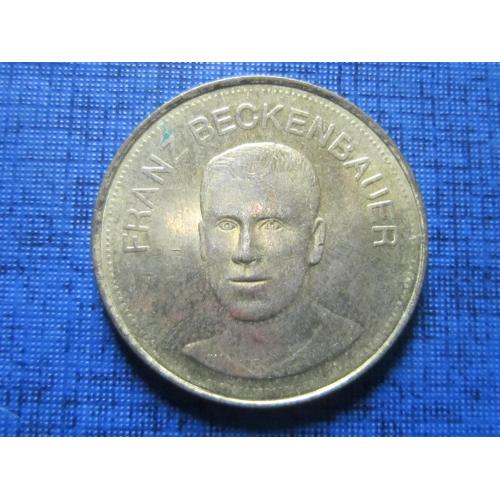 Жетон заправка SHELL 1969 спорт футбол Franz Beckenbauer 26 мм