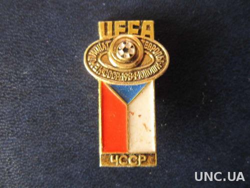 значок футбол УЕФА ЧЕ 1984 юноши ЧССР
