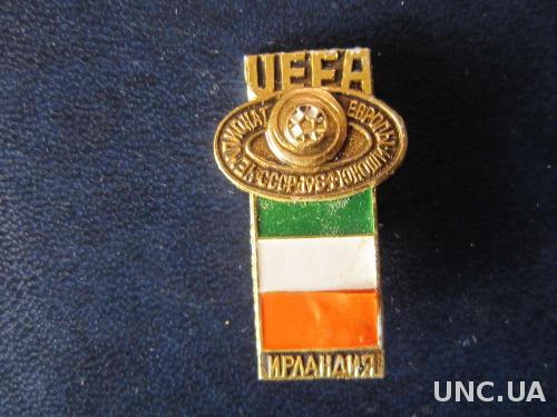 значок футбол УЕФА ЧЕ 1984 юноши Ирландия
