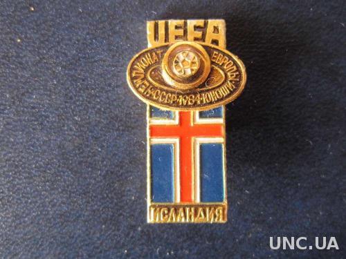 значок футбол УЕФА ЧЕ 1984 юноши Исландия
