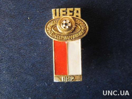 значок футбол УЕФА ЧЕ 1984 юноши Польша
