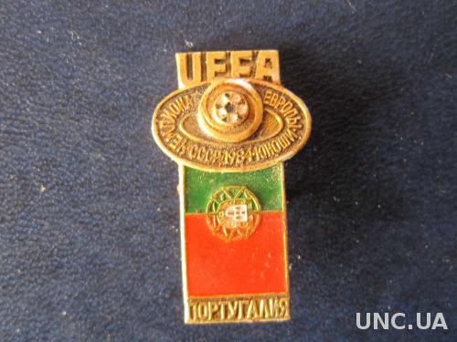 значок футбол УЕФА ЧЕ 1984 юноши Португалия
