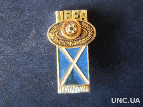 значок футбол УЕФА ЧЕ 1984 юноши Шотландия
