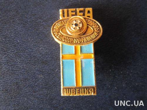 значок футбол УЕФА ЧЕ 1984 юноши Швеция
