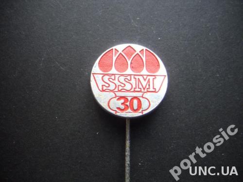 значок SSM 30 лет
