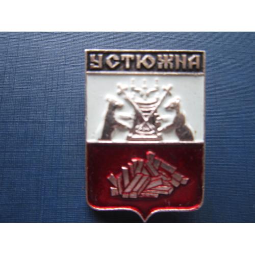 Значок Устюжна герб