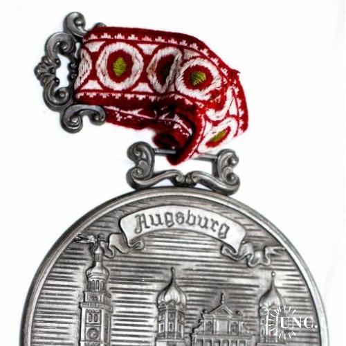 Оловянный коллекционный медальон! Барельеф.WMF Германия
