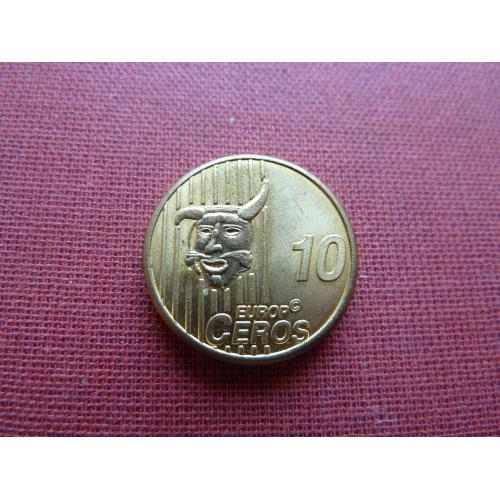 Литва  10 центов 2006г. из пробного набора евро пробы