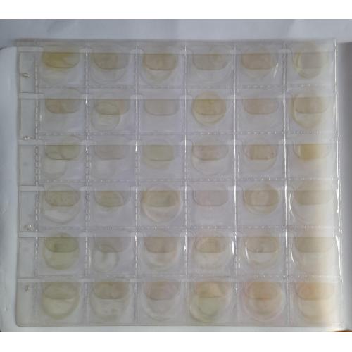  2.Лист для монет  205х230мм на 36 ячеек (32х32 мм)   Б\У
