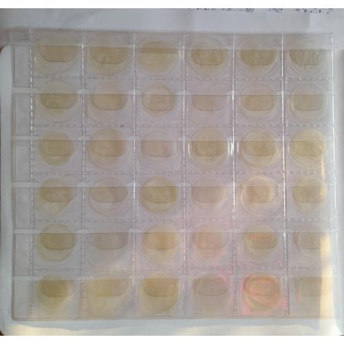 25.Лист для монет  205х230мм на 36 ячеек                   (32х32 мм)   Б\У