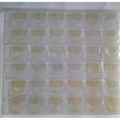 3.Лист для монет  205х230мм на 36 ячеек (32х32 мм)   Б\У