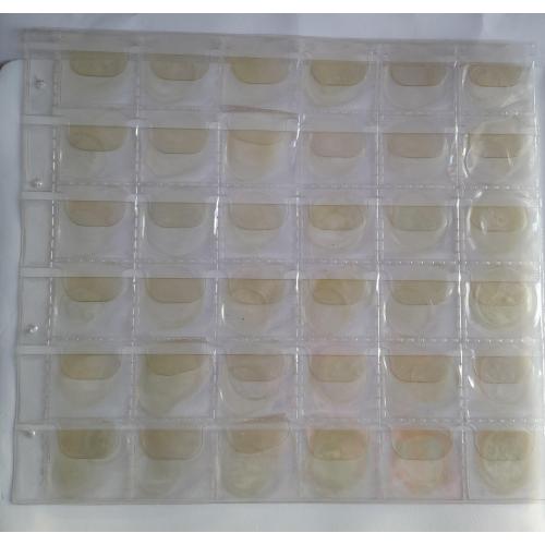 5.Лист для монет  205х230мм на 36 ячеек (32х32 мм)   Б\У