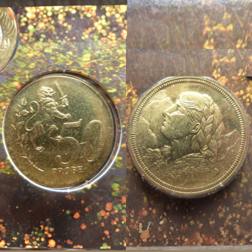 Аландские о-ва 50 центов 2005г. Аланды, Åland UNC,запайка,пробные,из набора европроба редкие