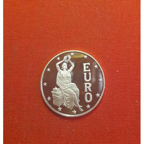 Андорра 1 динер 1997г. Серебро 0.500,  40 лет подписанию Римского соглашения,редкий