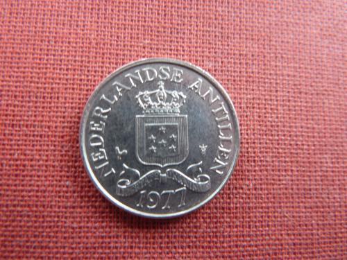 Антильские о-ва 25  центов 1977г.