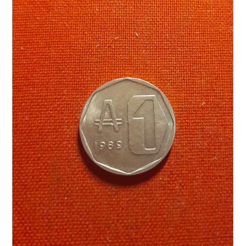 Аргентина 1 аустраль 1989г.
