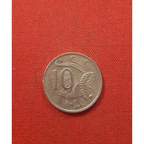 Австралия 10 центов 1983г. Большая птица-лира