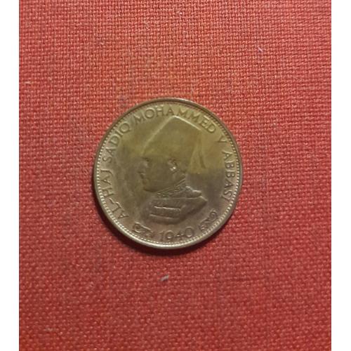 Бахавалпур ½ пайса 1940г.Туземное княж-во Бахавалпур (1790 - 1940)Садик Мохаммад Хан V ,редкие