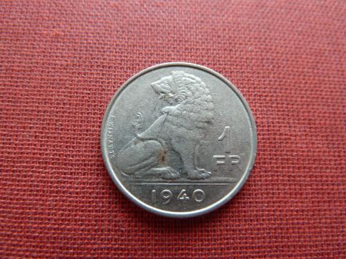 Бельгия 1 франк 1940г.