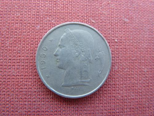 Бельгия 1 франк 1950г.
