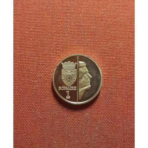 Бонайре остров  1 цент 2014г.Бонэйр,Малые Антильские о-ва, автомобиль,редкий год 