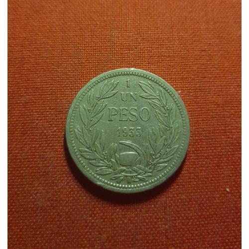 Чили 1 песо 1933г