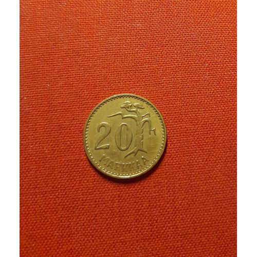 Финляндия 20 марок 1957г. 20 MARKKAA 1957г. SUOMEN TASAVALTA сохран, редкий год