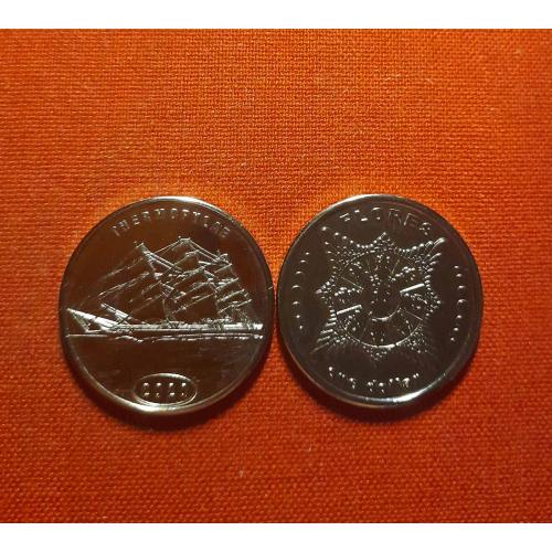 Флорес Остров 1 доллар 2020г.Flores , Малые Зондские острова клипер Thermopylae UNC