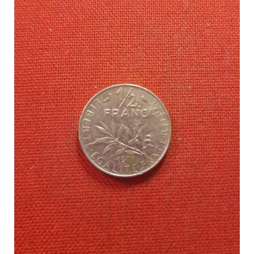  Франция 1/2 франка 1965г.