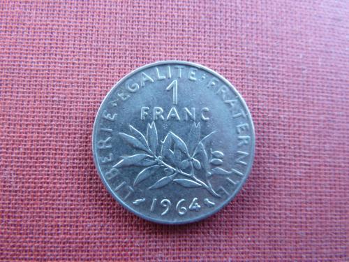 Франция 1 франк 1964г.