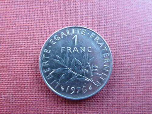 Франция 1 франк 1976г.