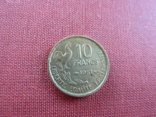 Франция 10  франков 1951г. 