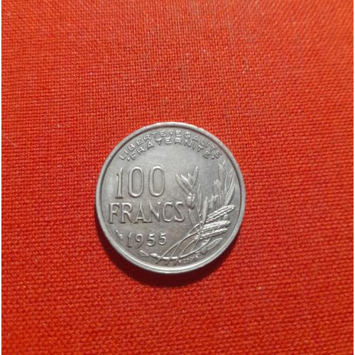 Франция 100 франков 1955г. Четвертая Республика (1944-1959)