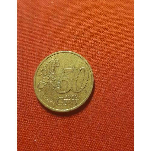 Франция 50 евроцентов 2001г. Сеятель, Монетный двор Франция, Пессак
