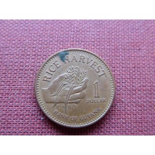 Гайана 1 доллар  2002г.