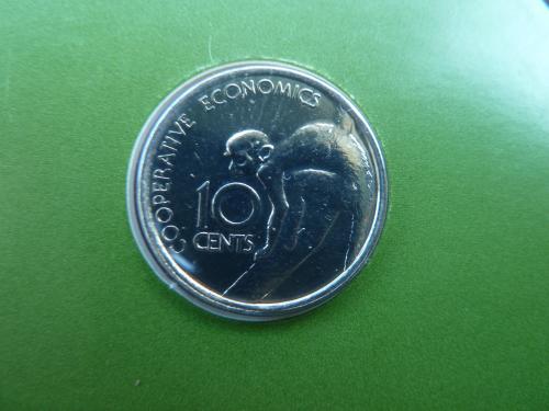 Гайана 10 центов 1980г.,UNC редкие