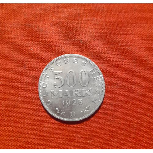 Германия 500 марок 1923г. D, Веймарская республика (1918-1932