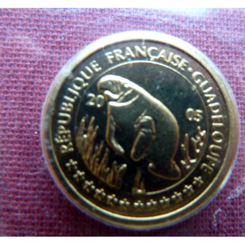 Гваделупа 10 центов 2005г.  Guadeloupe  заморский департамент  Франции ,UNC,запайка,очень редкие