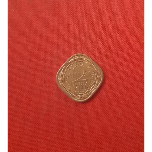 Индия Британская 2 анна 1944г.Король Георг VI (1938 - 1947), сохран