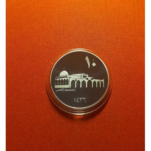 Исла́мское госуда́рство Ира́ка и Лева́нта 10 дирхамов 2015г.(1436г.по Хиджре), ИГИЛ, 40мм,UNC РЕДКИЕ