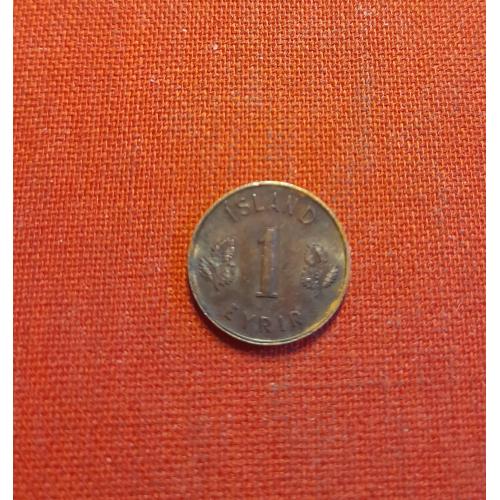 Исландия 1 эйре 1953г.Бронза, очень редкие