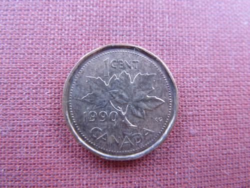 Канада 1 цент  1990г.
