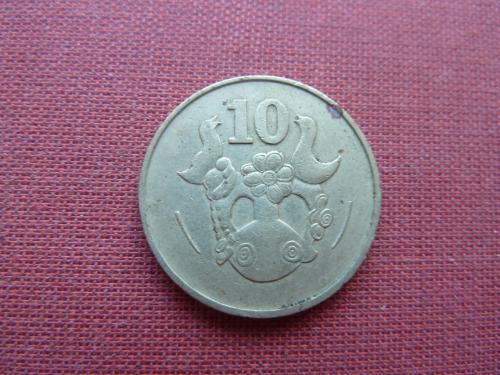 Кипр 10 центов 1983г.