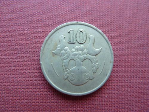 Кипр 10 центов 1988г.