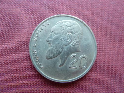 Кипр 20 центов 1993г.