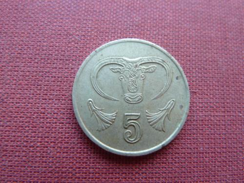 Кипр 5 центов 1990г.