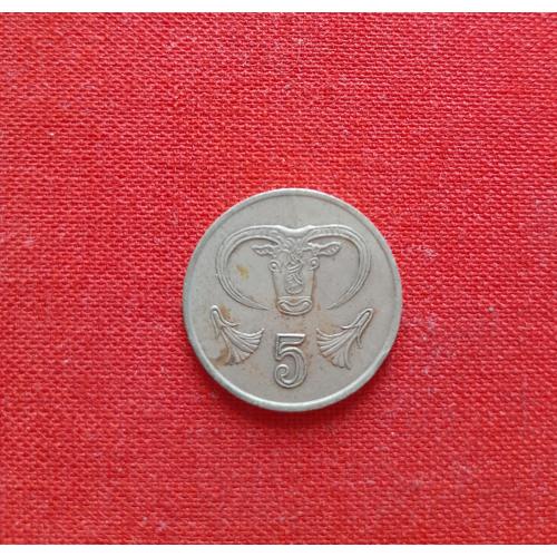 Кипр 5 центов 1990г.