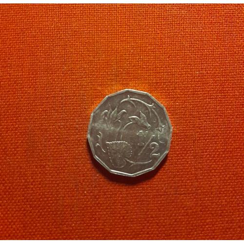 Кипр ½ цента 1983г. Цикламен