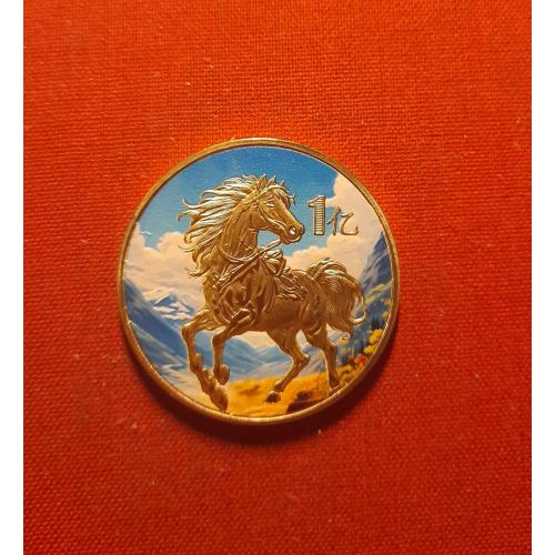Китай 1 亿 (yì) 2026г. 40мм,, сто миллионов (100 000 000),Сувенирная монета, год Лошади 2026