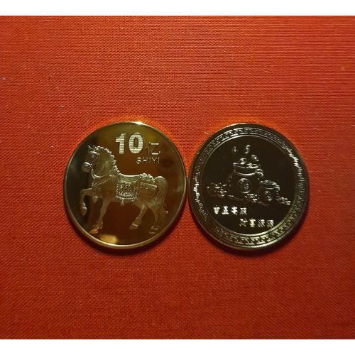 Китай 10 SHIYI 2026г Год Лошади 2026, 40мм,,unusual, сувенирная очень красивая  монета